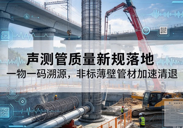 湘阴声测管质量新规落地，一物一码溯源，非标薄壁管材加速清退