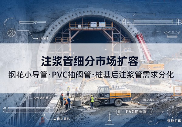 湘阴注浆管细分市场扩容，隧道钢花小导管、PVC 袖阀管、桩基后注浆管需求分化